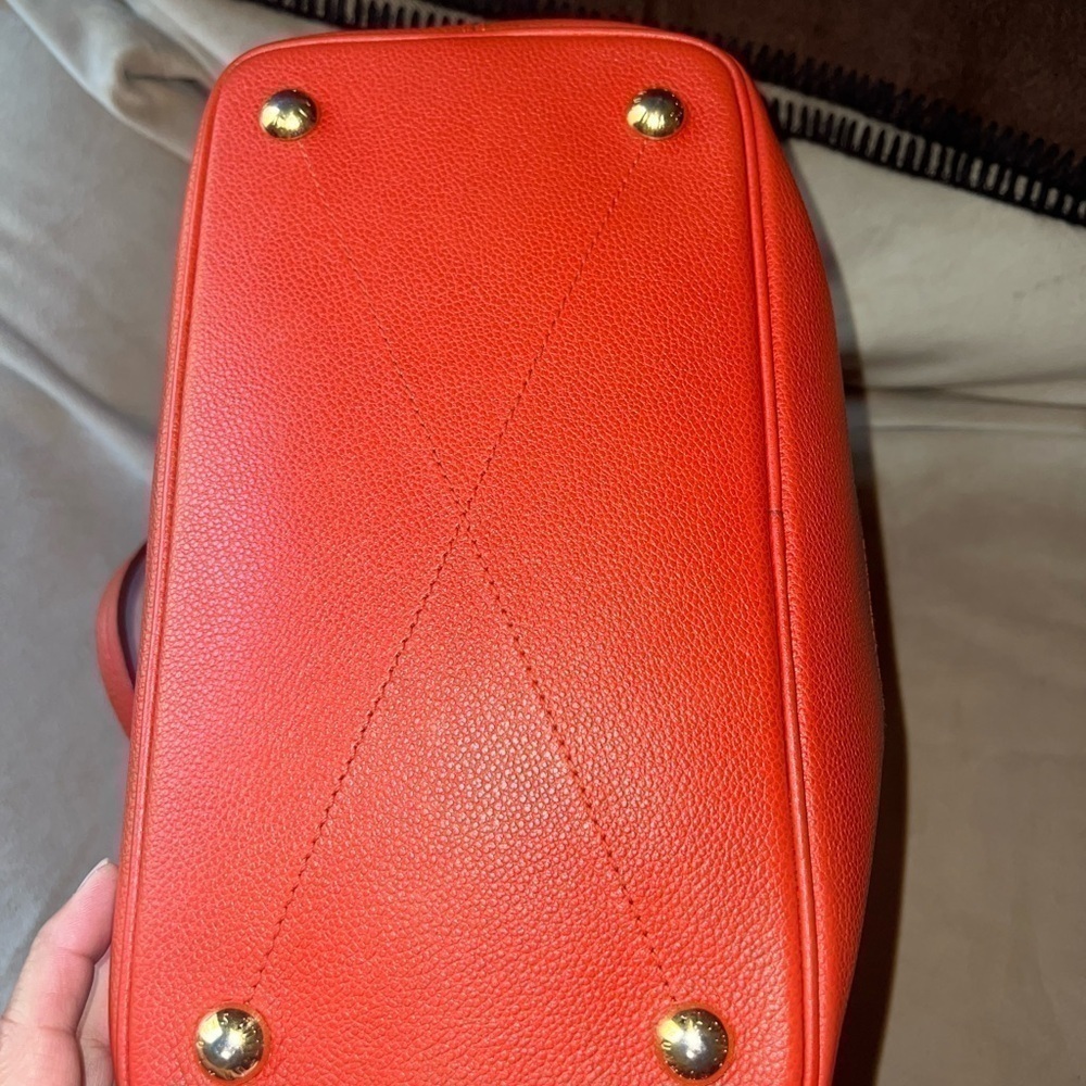 LOUIS VUITTON EMPREINTE LEATHER RED CITADINE PM TOTE BAG - Picture 11 of 14